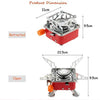 Ultra-Light Small Volume Folding Camping Butane Gas Stove Burner with Storage