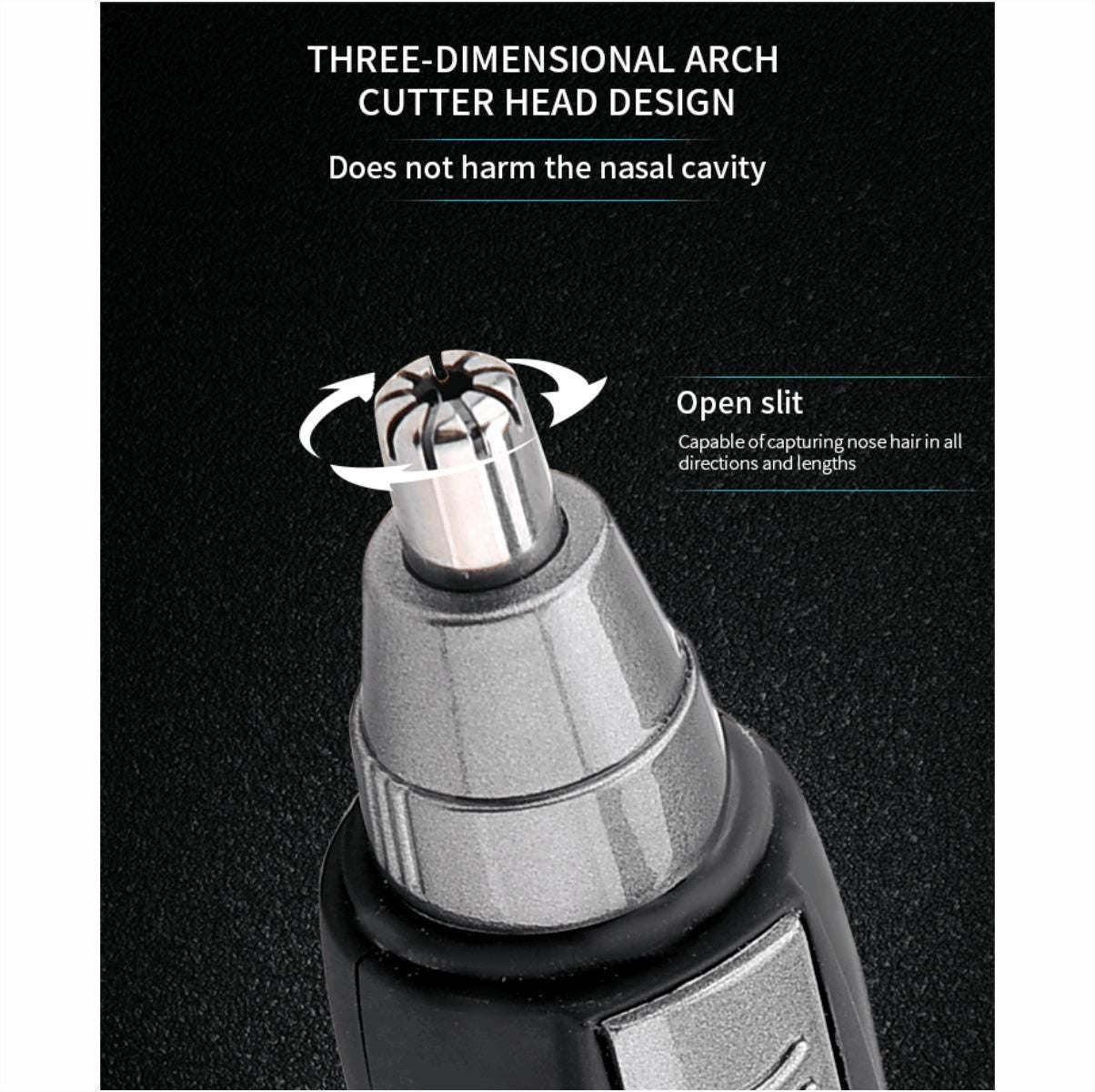 Attractive Face Shaver – Cordless, Rechargeable Grooming Tool for Men | Nose & Ear Hair Trimmer with Stainless Steel Blades | Includes Battery, Charger & Cleaning Brush