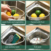 Triangle Stainless Steel Sink Drain Basket – Space-Saving Corner Strainer for Kitchen Use