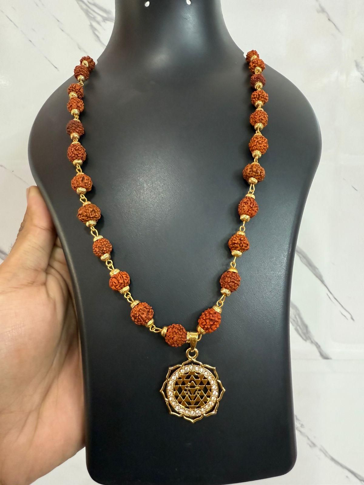 Sankatmochan Siddhi Mala with Pendant – Spiritual Alloy Mala for Men | Free Size | Pack of 1