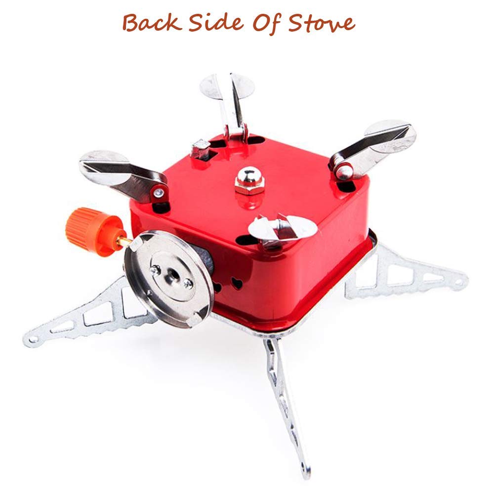 Ultra-Light Small Volume Folding Camping Butane Gas Stove Burner with Storage