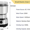 Mini Spice Coffee Grinder Electric Stainless Steel 10s Fast Grinding Multifunction Smash Machine Dry Grain Mill Grinder for Spices Powder Seeds Rice Beans Seaso