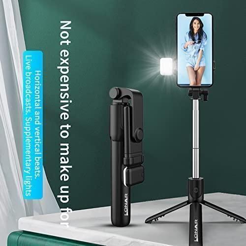 Extendable Flash 3-in-1 Selfie Stick Tripod with Bluetooth Remote | Compatible with iPhone/OnePlus/Samsung/Oppo/Vivo and All Phones