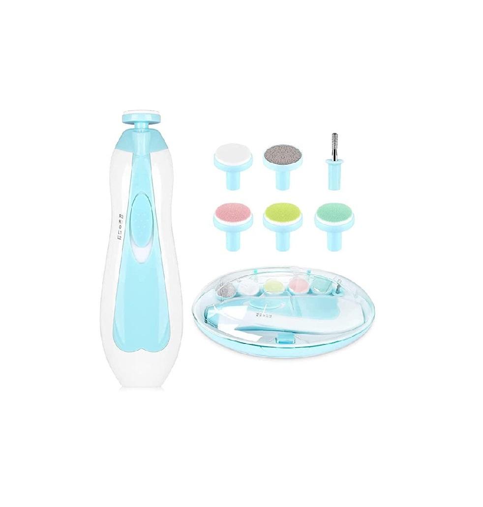 Baby Nail Clippers with LED Light – Safe & Gentle Trimmer for Infants (Blue, Pack of 1)