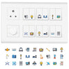 3D Premium Switch Stickers – 149 Assorted Vinyl Stickers for Home & Office Decor | Easy to Apply & Remove