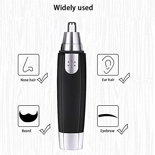 Nose Hair Trimmer Battery-Operated Ear and Nose Hair Trimmer Clipper Painless |  for Men & Women, Compact & Lightweight