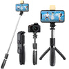 Extendable Flash 3-in-1 Selfie Stick Tripod with Bluetooth Remote | Compatible with iPhone/OnePlus/Samsung/Oppo/Vivo and All Phones