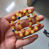 Rudraksha & Citrine Crystal Bracelets (Pack of 2) – Spiritual Energy Stone Bracelets for Men | 8mm Beads | Natural Healing Combo