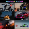 7 Colors USB Rechargeable Flashing LED Lights | High Brightness Mini Flashing Light for Drone, Bike, Car, Motorcycle – Multi-Mode Safety Light (Pack of 1)