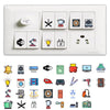 3D Premium Switch Stickers – 149 Assorted Vinyl Stickers for Home & Office Decor | Easy to Apply & Remove