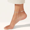 Anti-Tarnish Lucky Snake Chain Anklet for Women – Sterling Silver | Smooth & Stylish | Pack of 1