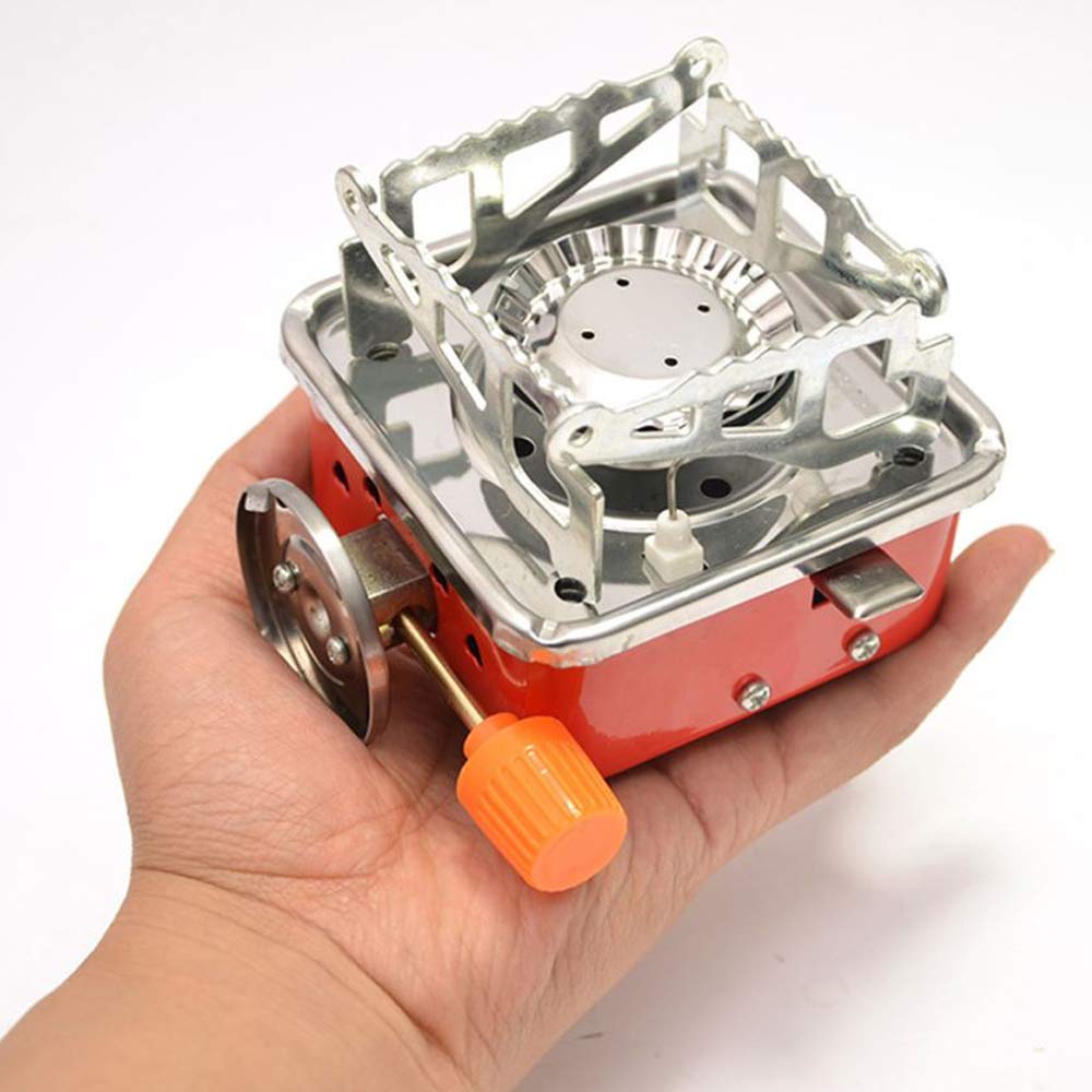 Ultra-Light Small Volume Folding Camping Butane Gas Stove Burner with Storage