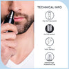 Attractive Face Shaver – Cordless, Rechargeable Grooming Tool for Men | Nose & Ear Hair Trimmer with Stainless Steel Blades | Includes Battery, Charger & Cleaning Brush