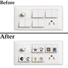 3D Premium Switch Stickers – 149 Assorted Vinyl Stickers for Home & Office Decor | Easy to Apply & Remove