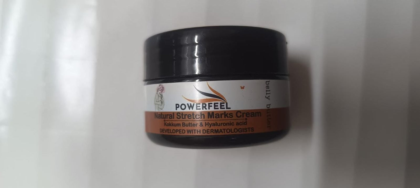 Natural Stretch Marks Cream 50g – Fades Scars, Improves Skin Elasticity & Firms Skin | Fast-Absorbing, Non-Greasy Formula