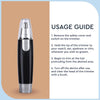 Attractive Face Shaver – Cordless, Rechargeable Grooming Tool for Men | Nose & Ear Hair Trimmer with Stainless Steel Blades | Includes Battery, Charger & Cleaning Brush