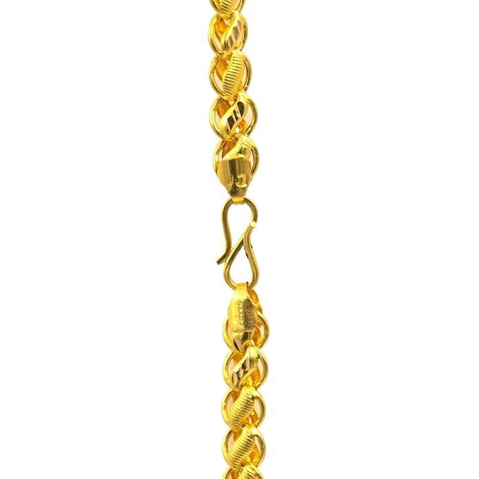 Latest Brass Gold Plated Chain for Men – Stylish Daily Wear Necklace | Pack of 1