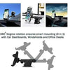 Revolex Zoom Star Pros Car Mobile Holder – All Dashboard Mount | Strong Grip | Adjustable & Rotatable | Black (Color May Vary)