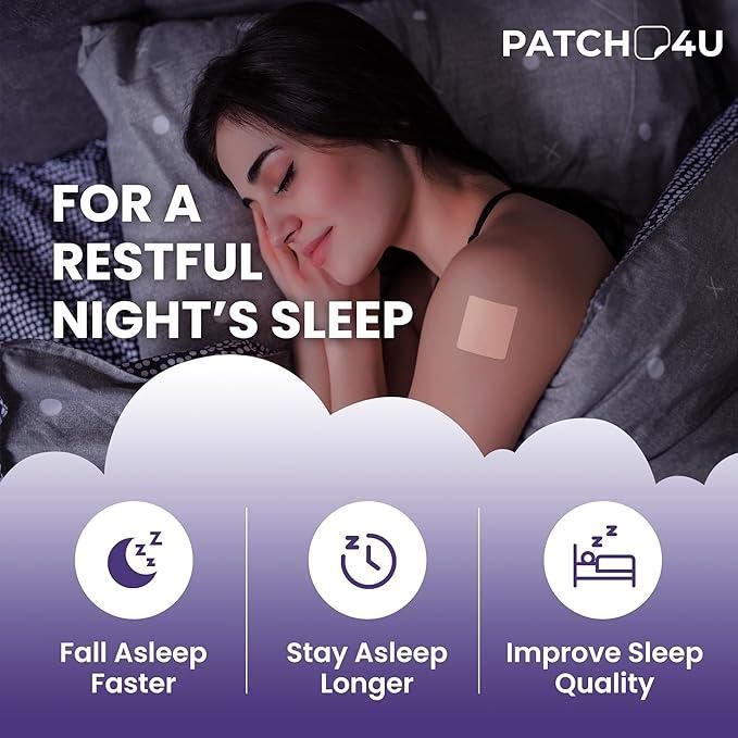 10 Sleep Patches – Natural Sleep Aid for Restful Nights & Energized Mornings | Easy Peel & Stick | Pack of 1