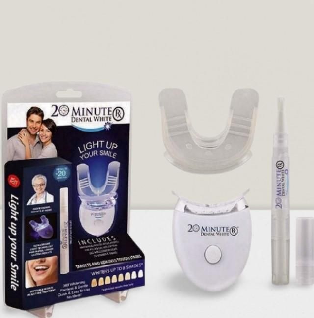 Whitecloud 20-Minute Teeth Cleaning & Whitening Kit – With Vitamin E Gel | Fast, Effective Dental Care at Home (1 Set)