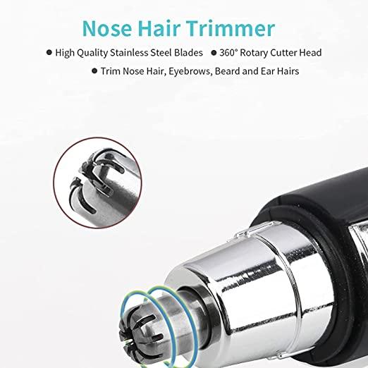Nose Hair Trimmer Battery-Operated Ear and Nose Hair Trimmer Clipper Painless |  for Men & Women, Compact & Lightweight