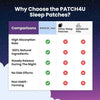 10 Sleep Patches – Natural Sleep Aid for Restful Nights & Energized Mornings | Easy Peel & Stick | Pack of 1