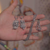Krishna & Shreenathji Pendant with Chain – Silver Alloy Combo | Buy 1 Get 1 Free