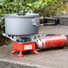 Ultra-Light Small Volume Folding Camping Butane Gas Stove Burner with Storage