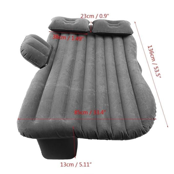 Car Travel Bed Mattress with 2 Air Pillows | Portable, Foldable, Quick Inflation/Deflation
