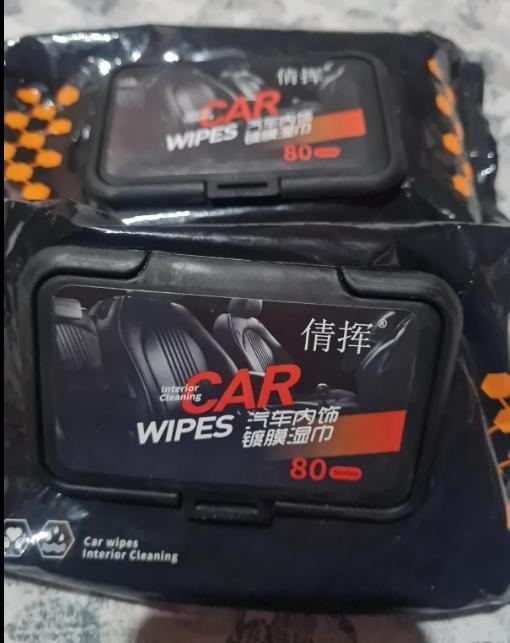 Winkelen Car Cleaning Wipes – 80 PCS | White, Durable & Multipurpose | Pack of 1