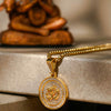 Om Symbol Pendant with Chain – Spiritual Alloy Necklace for Men | Free Size | Pack of 1