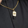 Shree Ram Pendant with Chain – Devotional Alloy Necklace for Men | Bold & Spiritual | Pack of 1
