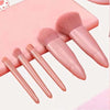 5-in-1 Makeup Brush Set with Built-in Mirror Case | Compact, Travel-Friendly & Easy to Clean (Pack of 1)