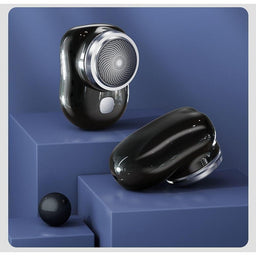 Mini Electric Shaver – Compact & Rechargeable Grooming Tool | Portable Design with Steel Blades (1 Pc)