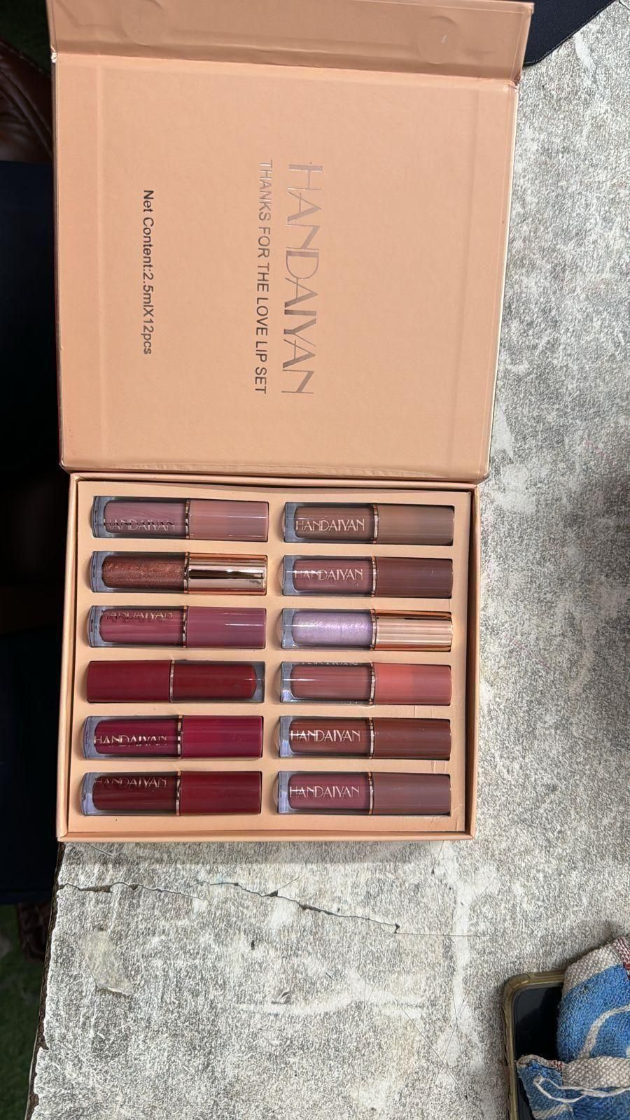 Velvet Matte Liquid Lipstick Set – 12PCS Long-Lasting Waterproof Multicolor Shades