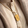 Golden Hanuman Chalisha Pendant with Chain