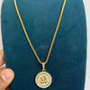 Om Symbol Pendant with Chain – Spiritual Alloy Necklace for Men | Free Size | Pack of 1
