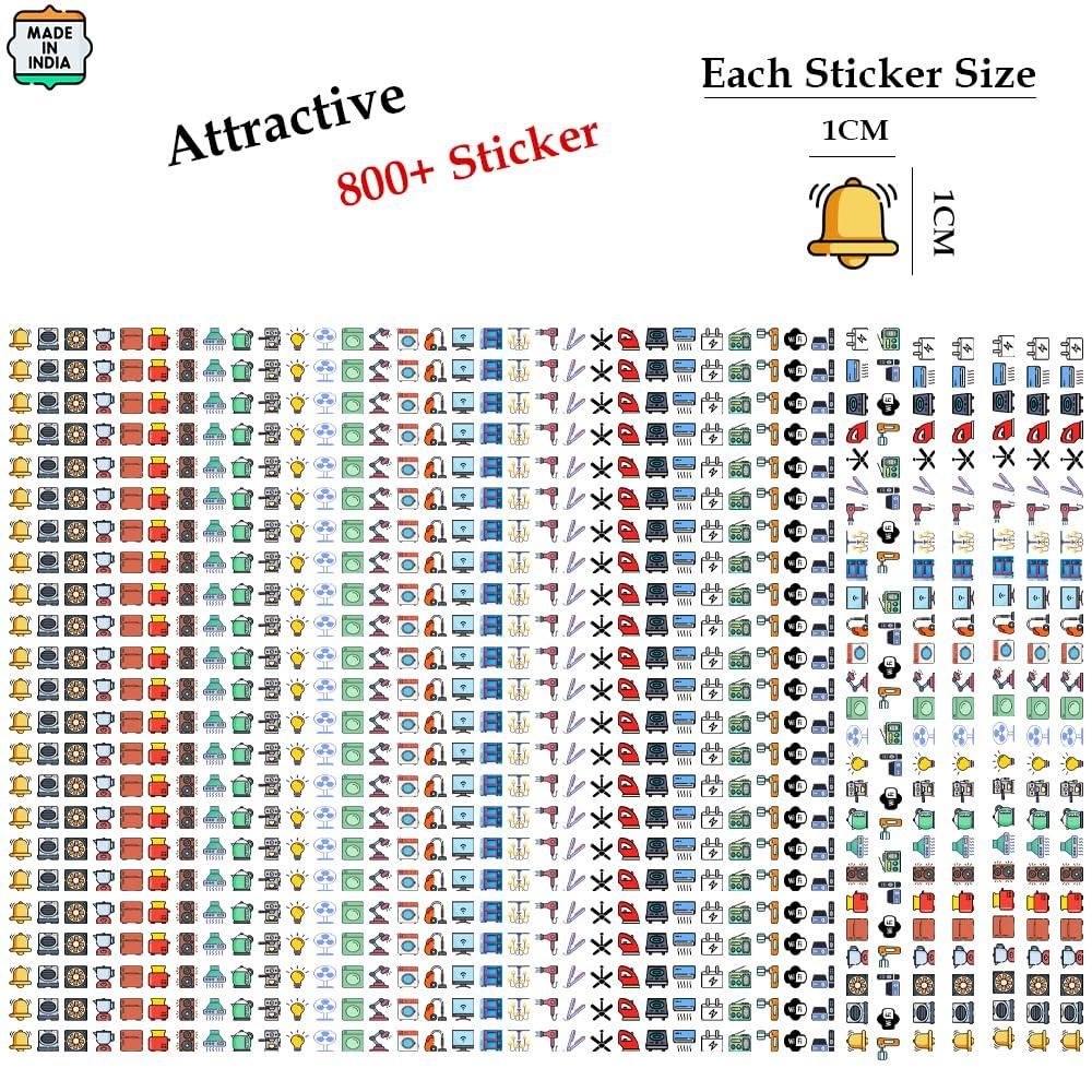 3D Premium Switch Stickers – 149 Assorted Vinyl Stickers for Home & Office Decor | Easy to Apply & Remove