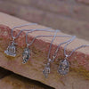 Buy 1 Get 3 Free Oxidised Pendant Chain Set – Pack of 4 | Unisex | Alloy Material