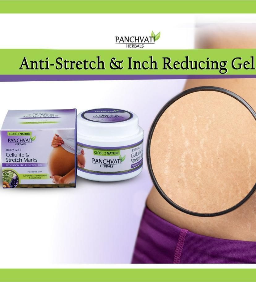 Panchvati Herbal Body Gel for Stretch Marks 100gm – Enriched with Natural Oils & Gotu Kola | Firms, Hydrates & Reduces Scars | For Women