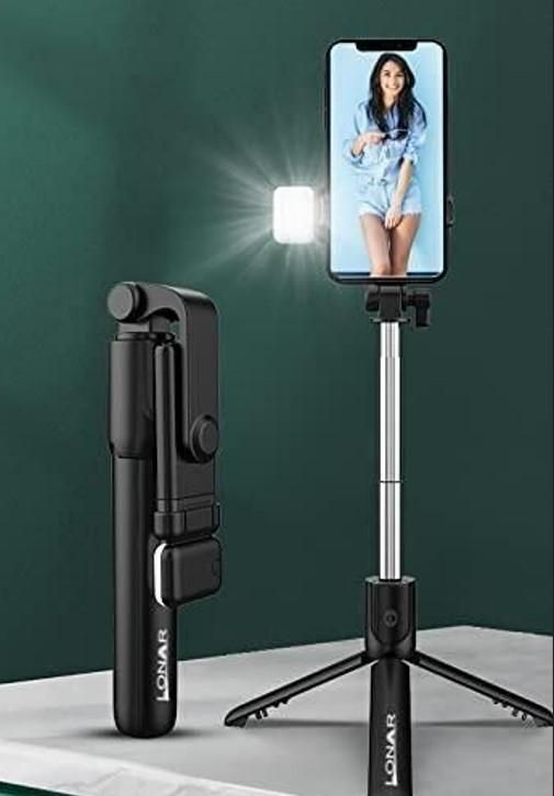 Extendable Flash 3-in-1 Selfie Stick Tripod with Bluetooth Remote | Compatible with iPhone/OnePlus/Samsung/Oppo/Vivo and All Phones
