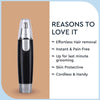 Attractive Face Shaver – Cordless, Rechargeable Grooming Tool for Men | Nose & Ear Hair Trimmer with Stainless Steel Blades | Includes Battery, Charger & Cleaning Brush