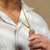 Om Symbol Pendant with Chain – Spiritual Alloy Necklace for Men | Free Size | Pack of 1