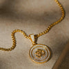 Om Symbol Pendant with Chain – Spiritual Alloy Necklace for Men | Free Size | Pack of 1