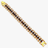 Genuine Panch Mukhi Rudraksha Bracelet with Gold Plating – 2-in-1 Wear & Pray Design | 24 Beads | Pack of 1