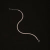 Anti-Tarnish Lucky Snake Chain Anklet for Women – Sterling Silver | Smooth & Stylish | Pack of 1