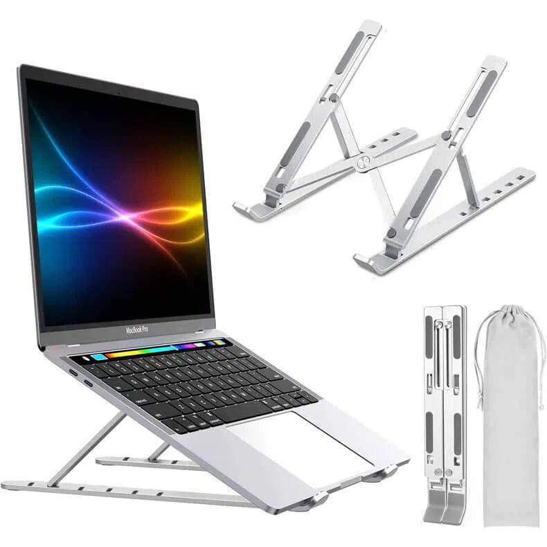 Aluminum Tablet, Laptop, Notebook, Phone Stand With Adjustable Height, Foldable 9"-15.6" inch