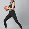 High-Waisted Yoga Pants for Women with Side Pockets | Stretchable Workout Tights