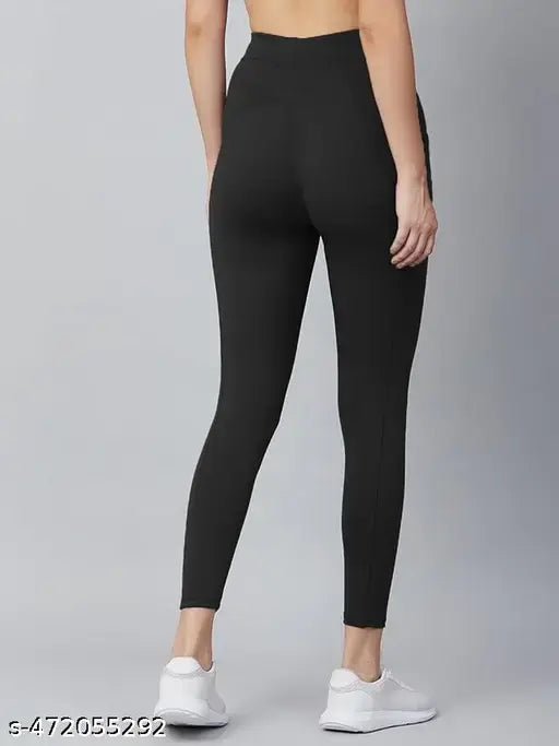 High-Waisted Yoga Pants for Women with Side Pockets | Stretchable Workout Tights
