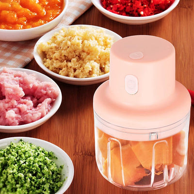 Garlic Chopper | Electric Mini Garlic Chopper 250ML, Portable Mini Food Chopper with USB Charging